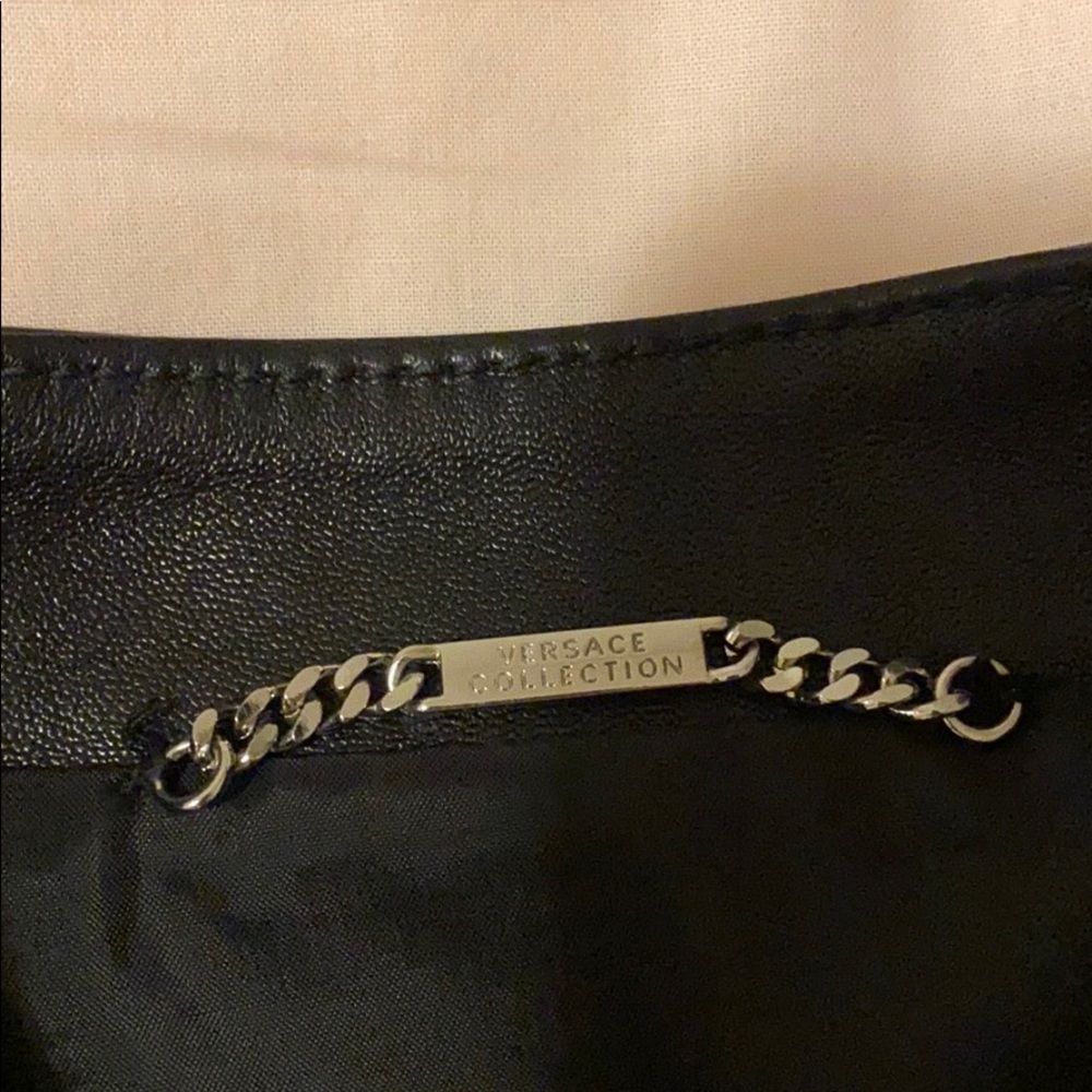 VERSACE LEATHER JACKET - Picture 4 of 9
